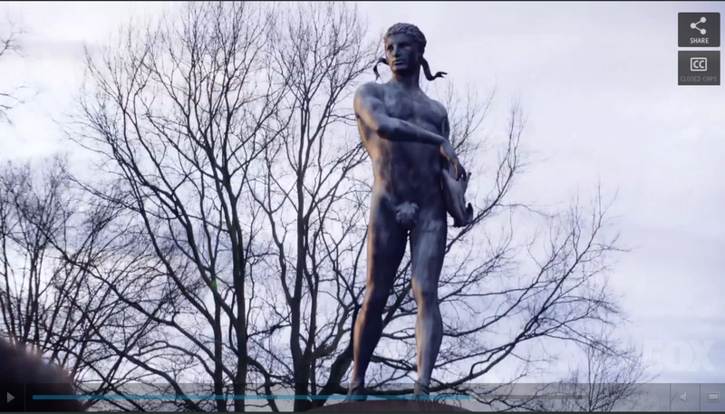 What, they don’t have giant statues dedicated to Greek mythological heroes on military bases where you live?